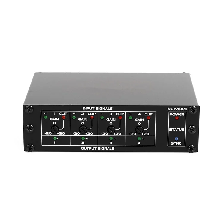 4 MIC at Line Inputs Dante Interface