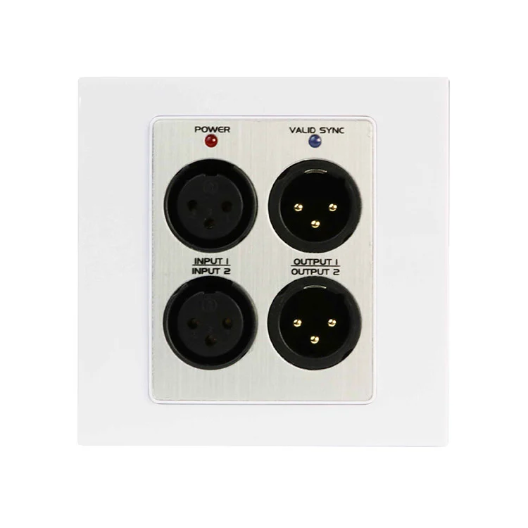 Dante interface na may mic line 2 input x 2 output